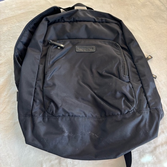 Timbuk2 Laptop Backpack Black with Pink/White Interior - Picture 1 of 15